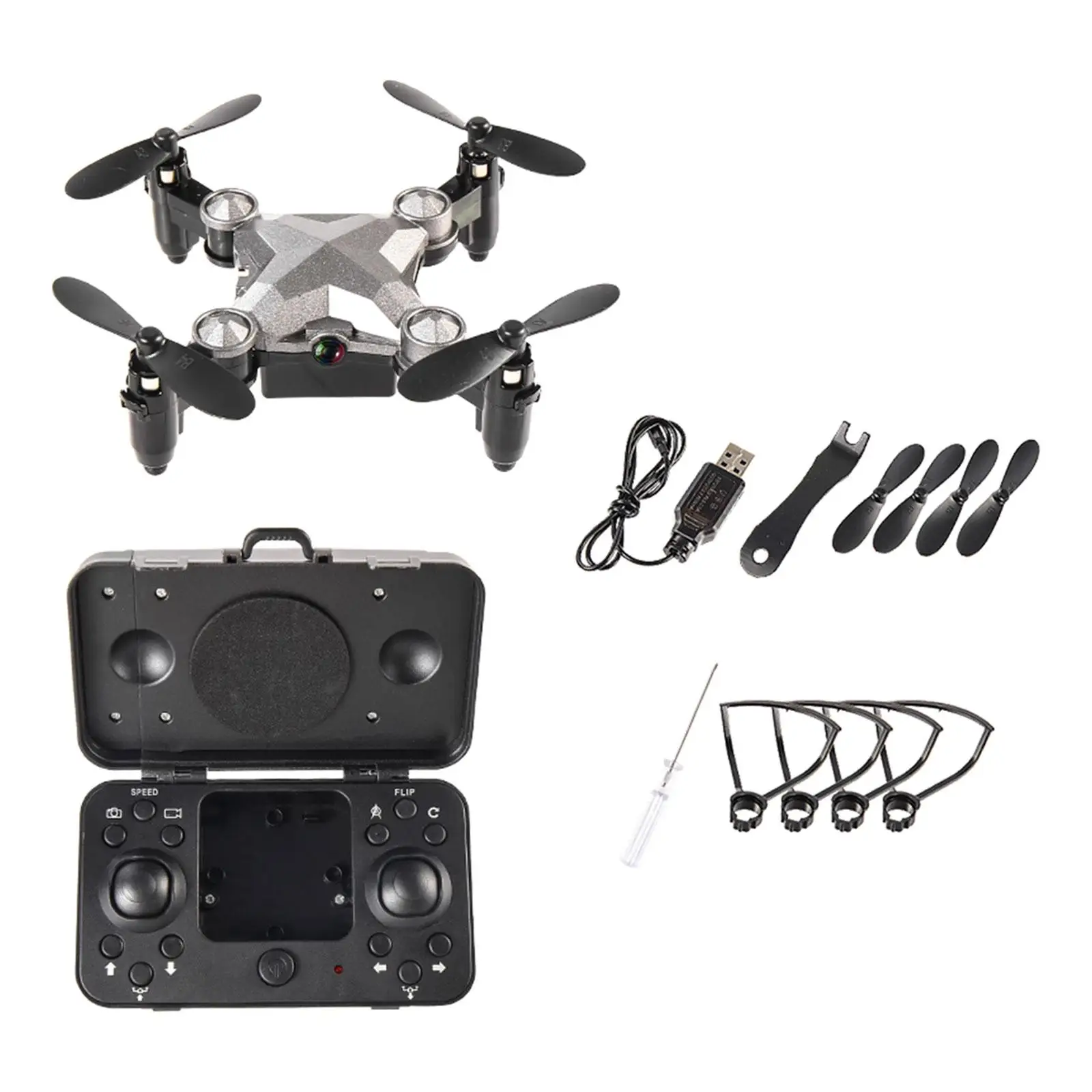 Mini Drone Clear Photography 720 Camera 2.4G WiFi Real Time Transmission Luggage Folding RC Airplane for Birthday Gift Children