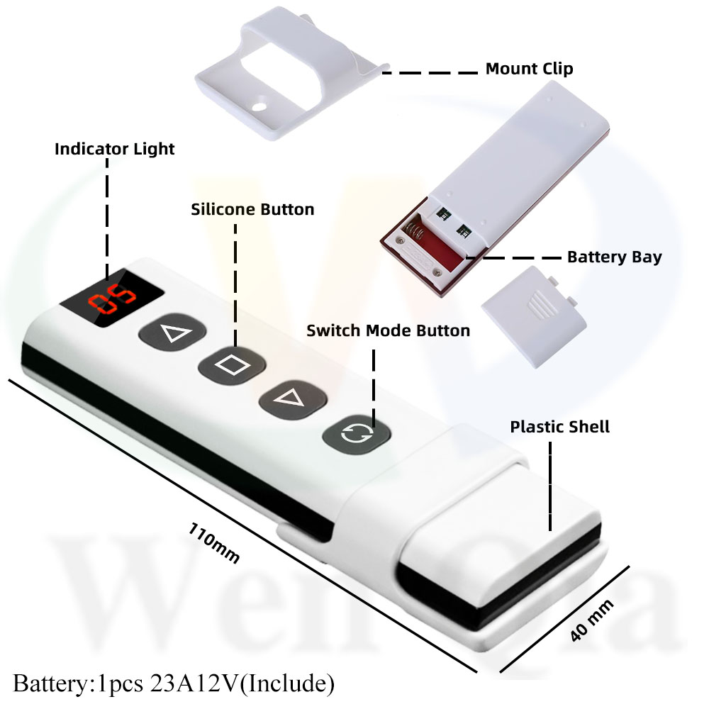 Inteligente WiFi Módulo Interruptor Cortina RF, Controle