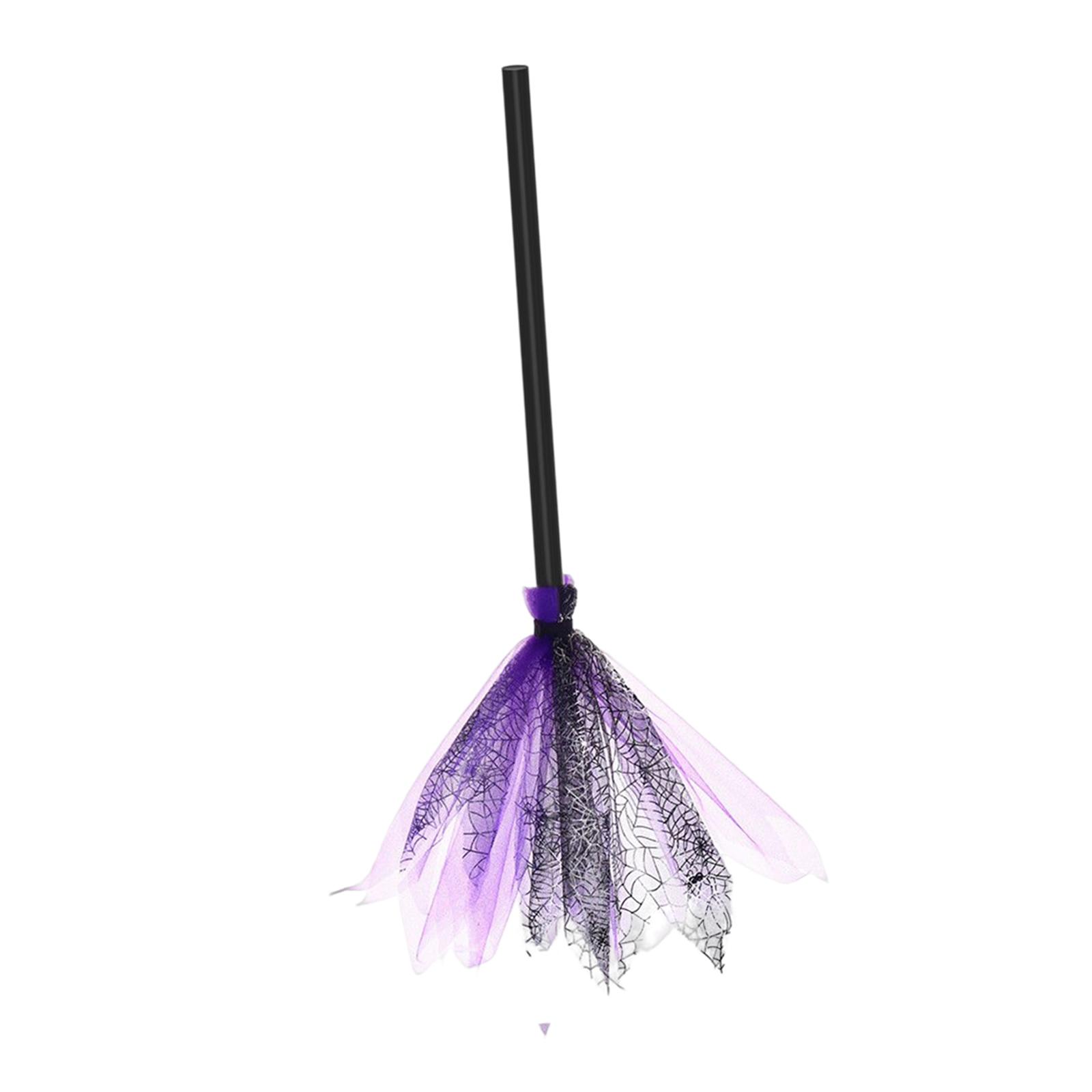 Large Halloween Broom, Accessories, Flying Broom web prop Accessory for Adults Fancy Dress Costume Gift Party Door