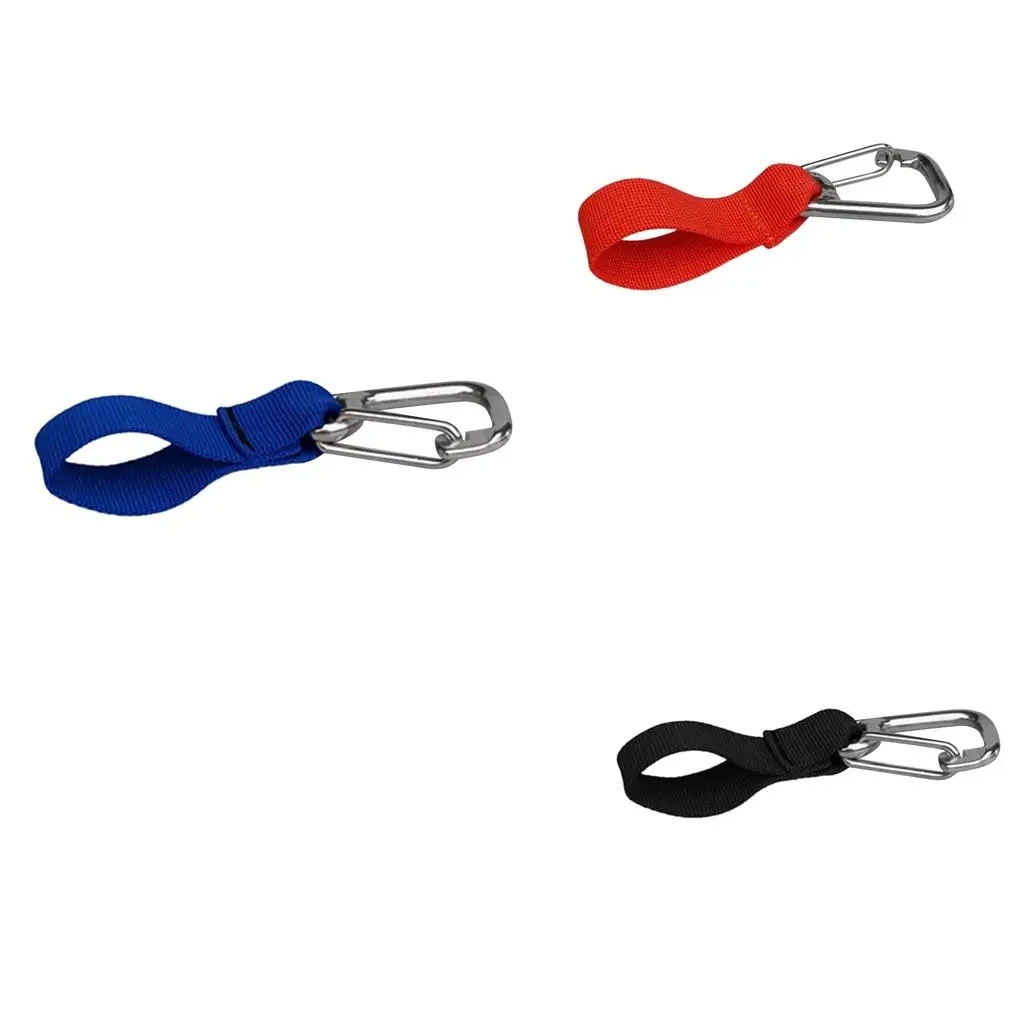 Scuba Diving Coiled Lanyard Clips Strap  Equipment Attachment