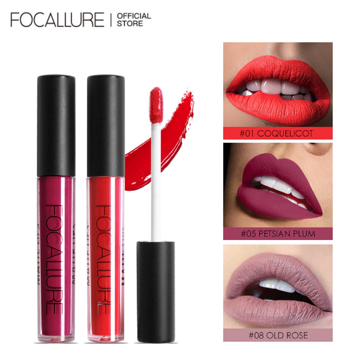 Best of FOCALLURE 35 Colors Matte Liquid Lipstick Waterproof Long-lasting Lightweight Lip Gloss Lips Glaze Lips Tint Makeup Cosmetics Reviews & Tips