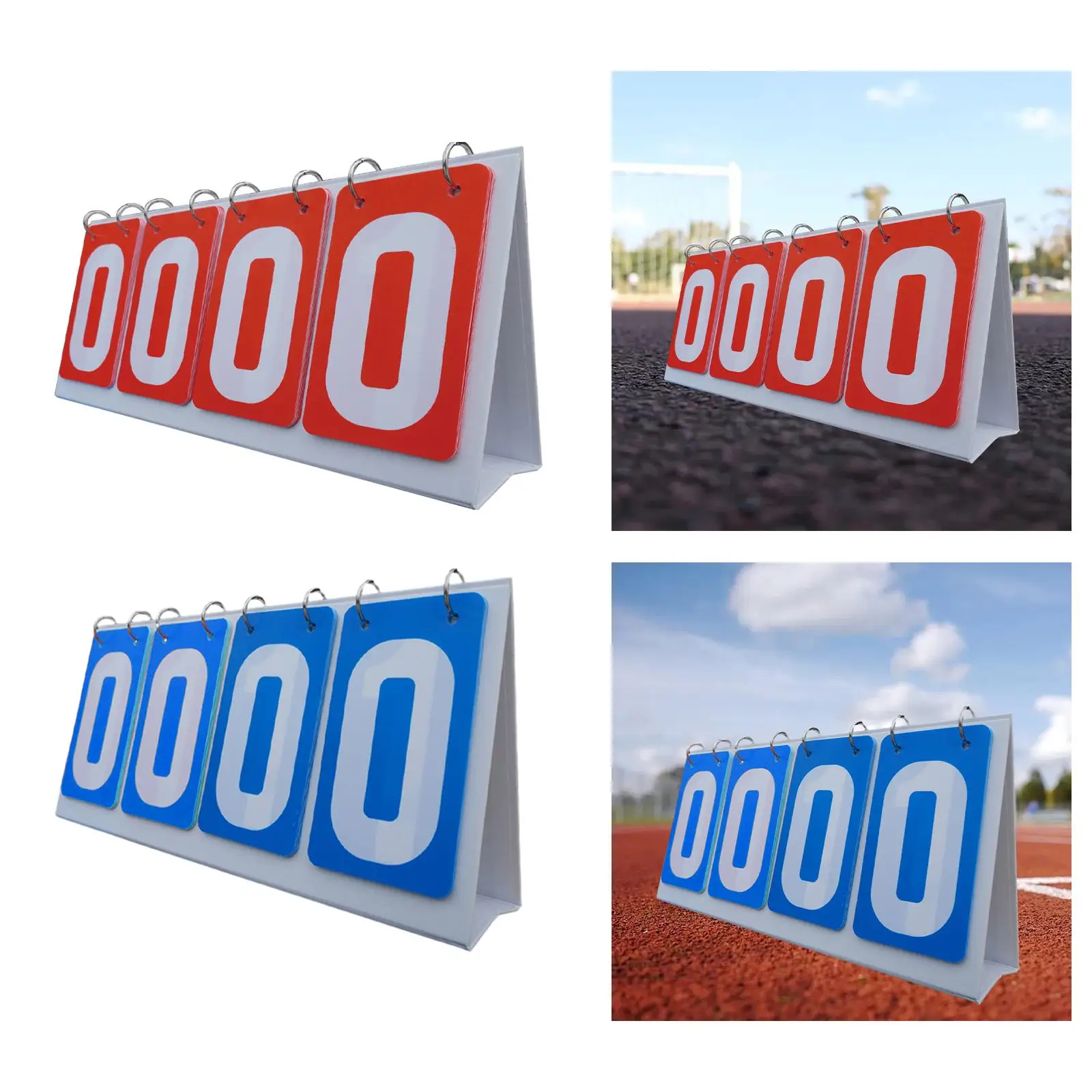 Tabletop Flip Scoreboard Scorekeeper Durable Stable Numbers Scoreboard for Basketball Indoor Sports Pingpong Baseball Volleyball