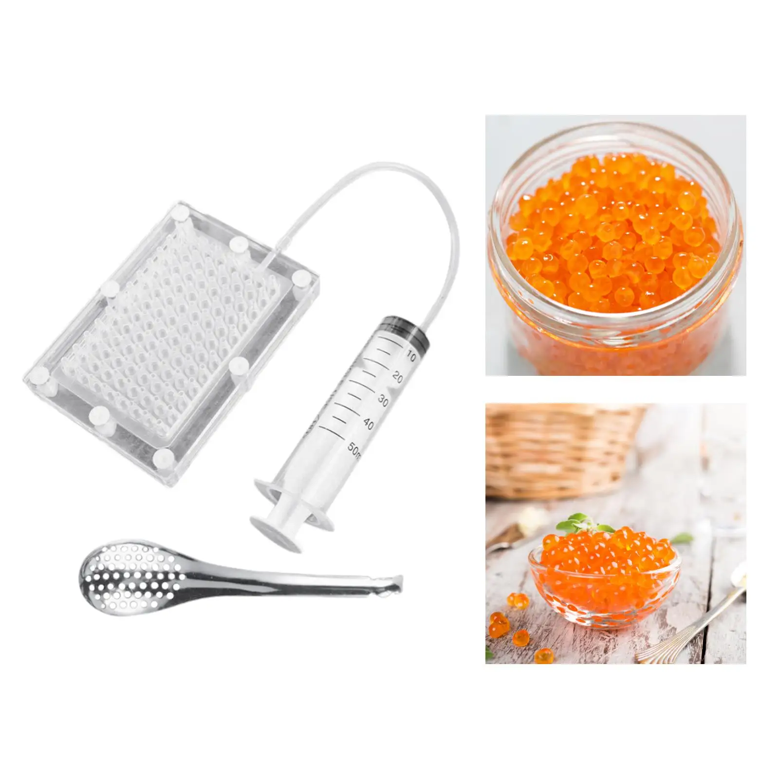  Maker 96-Holes Roe   Ggastronomy Kit Cuisine Spherification Kit  Strainer  Filter Kit Kitchen Tools