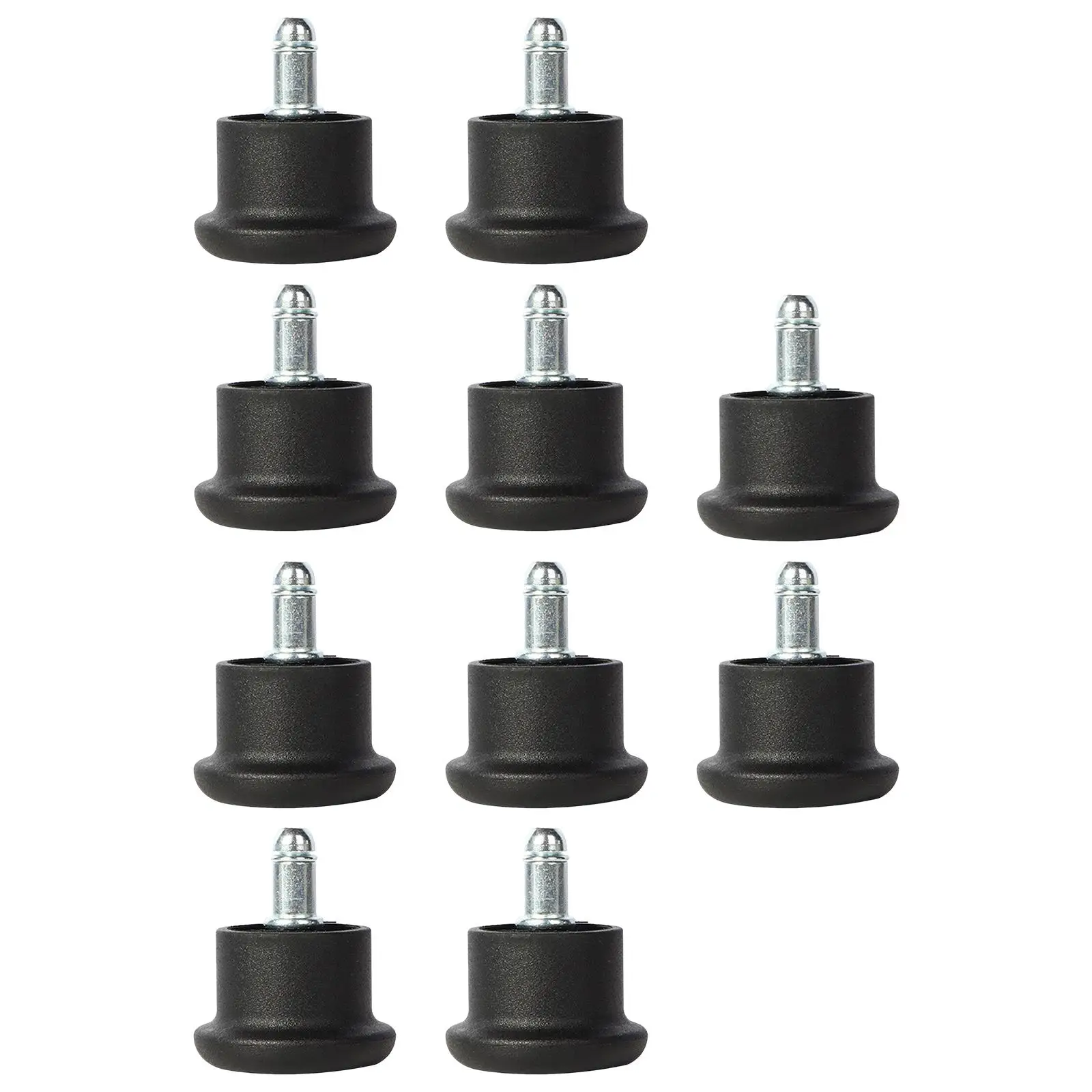 10Pcs Fixed Stationary Caster for Office Chair Stool Glides Stationary Feet Pads Low Profile Bell Glides for Cabinet Accessories