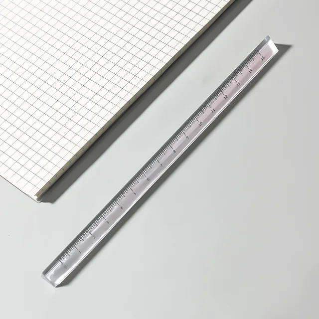 3D Stereo transparent Rulers 20cm Measuring Tool Drawing Template Math  Ruler Angle Ruler Office School Supplies Cute Stationery