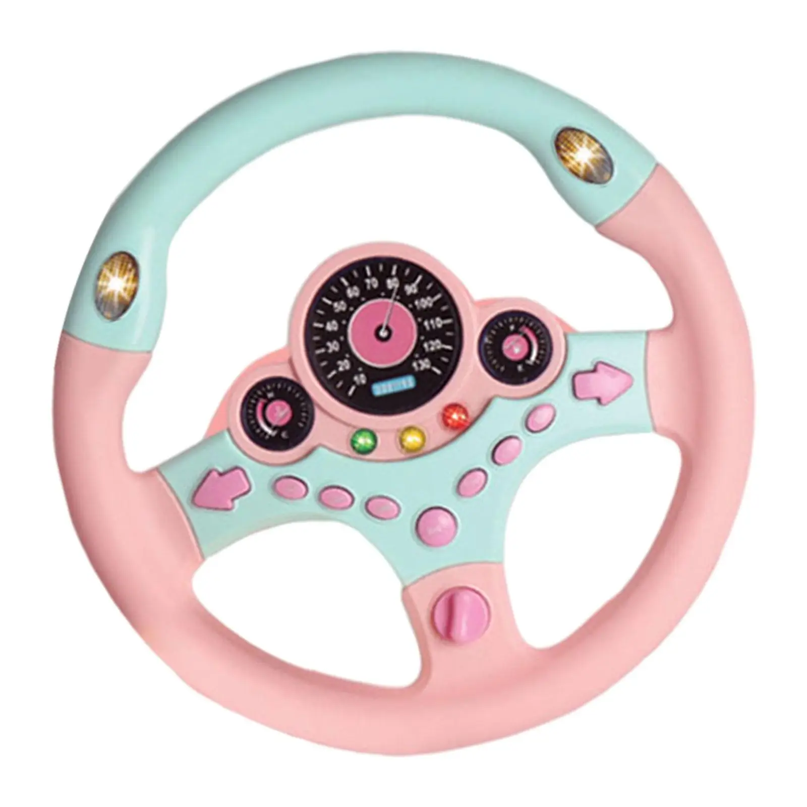 Simulated Driving Steering Wheel Copilot Toy with Music for Infant Toddler