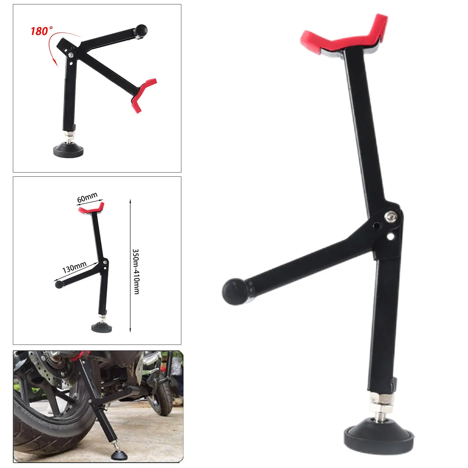 Motorbike Wheel Support Side Stand Expandable Accs Fit for Bike Repairing