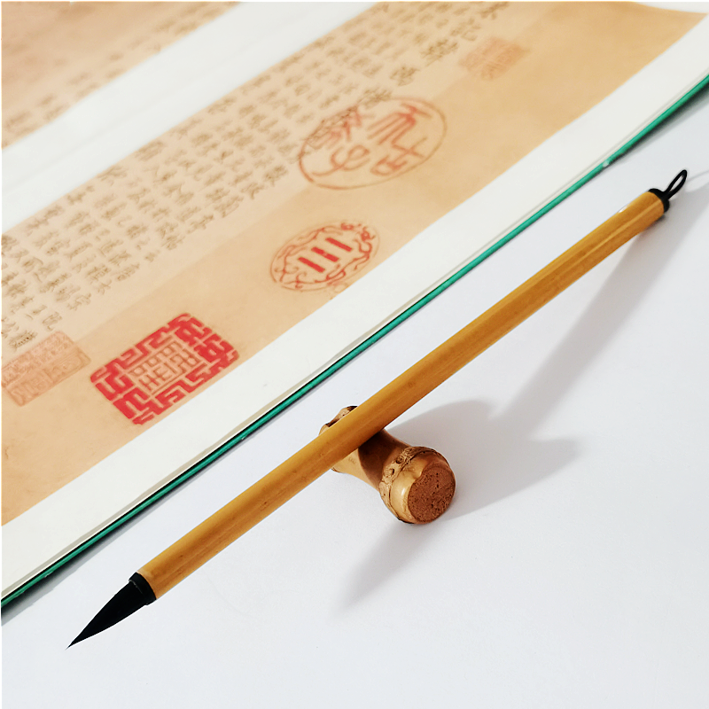 Shou jin ti chinesische Kalligraphie Malerei Pinsel Kaninchen haar kleine regelmäßige Skript Pinsel Lian Stift kursive Skript Set Zeichnung linien – Detail 5