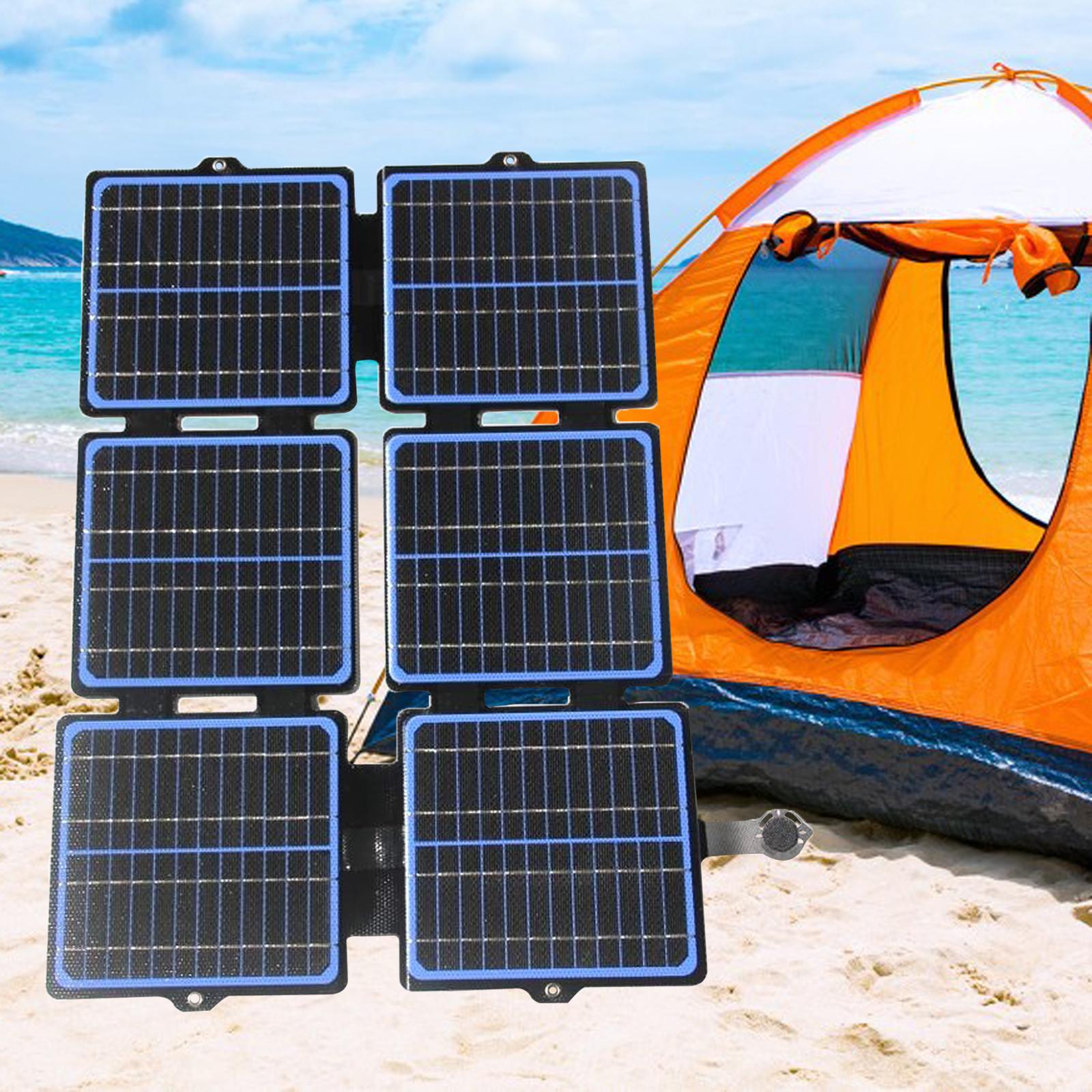 Solar Charger 30W High Capacity Bank Generators Stations Power Bank Laptop Camping