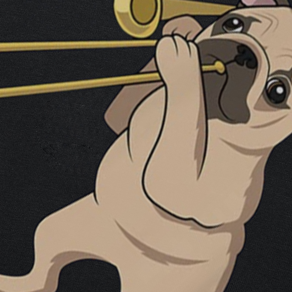Mops Hund Spielen Posaune Für Messing Spieler Hundeliebhaber T Shirts Grafik Baumwolle Streetwear Kurzarm Geburtstag Geschenke T-shirt Männer – Detail 5