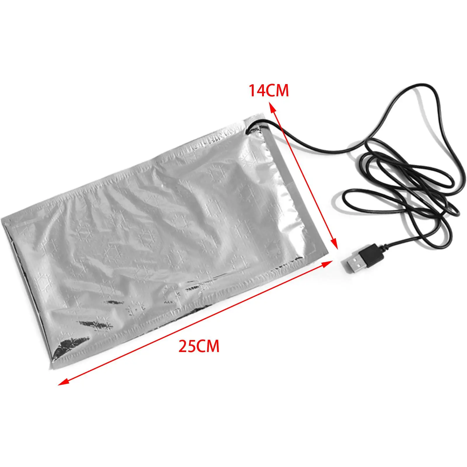 USB  Food Bag DIY Thermal Heater Pad Warmer Food Plate Outdoor Tool for Milk  Thermal    Work