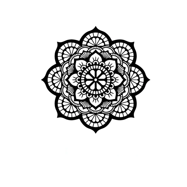 Set Mandala Blume Abstrakt Ornament Tribal Dekor Auto Aufkleber