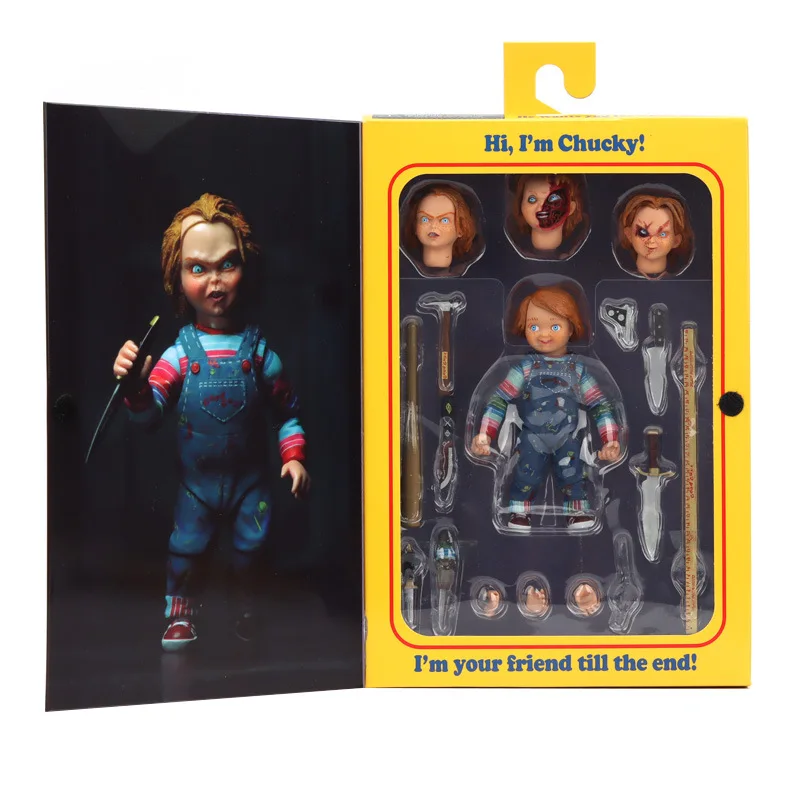 American Version of NECA Ghost Doll Back To The Soul CHUCKY Chucky Chucky Deluxe Edition Horror Toy Tide Play Movable Doll Model