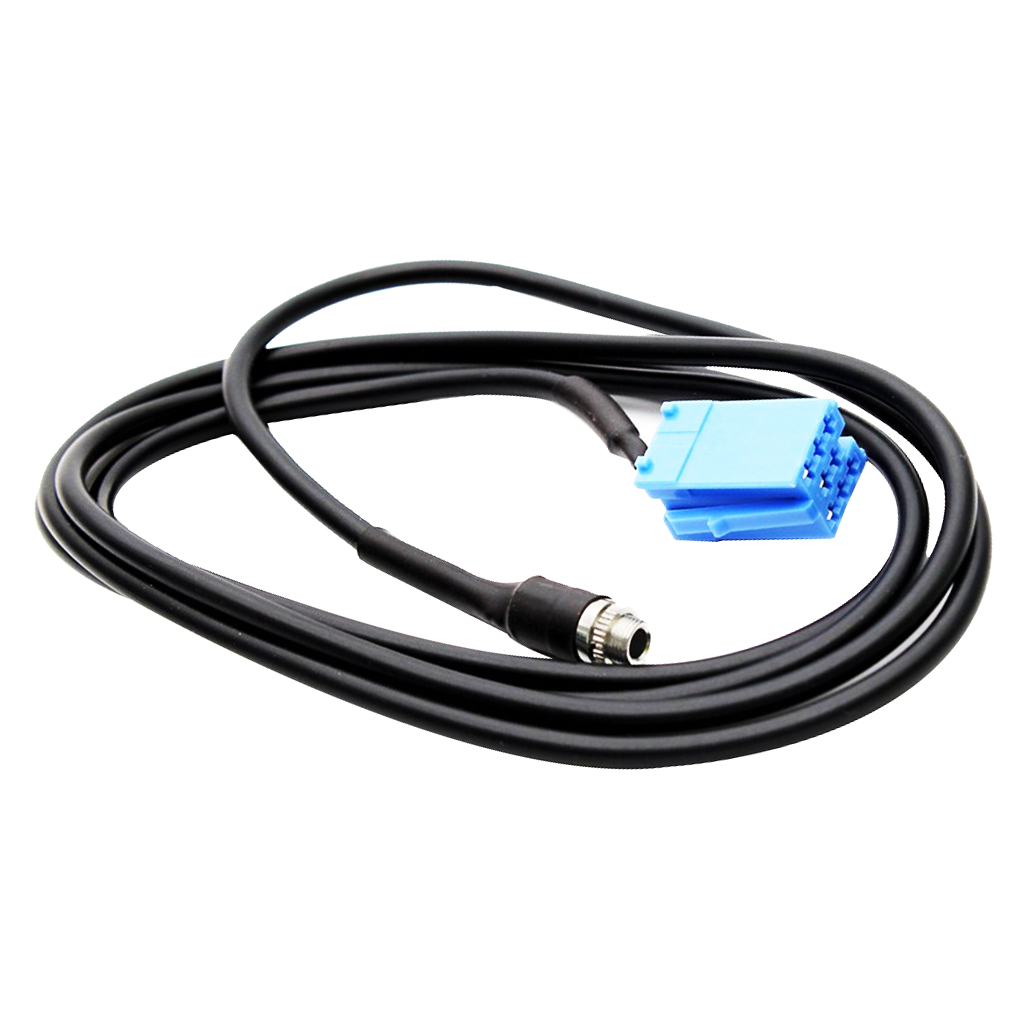 Car AUX Adapter for Audio Cable 3.5mm Mini ISO 8 Pin for Audio Cable Adapter for Blaupunkt for VW for Audi Honda Nissan Etc Car