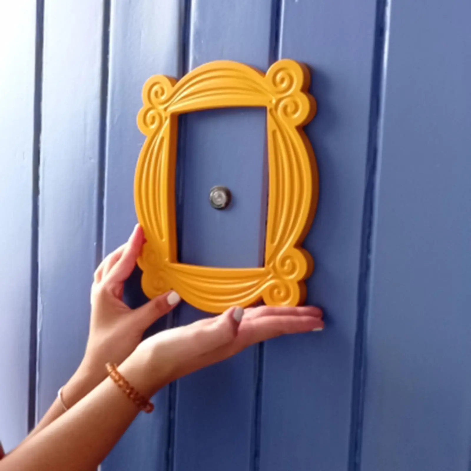 Handmade Peephole Frame Peephole Door Frame Friends TV Show Peephole Frame Photo Frame Picture Frame for Christmas Ornaments