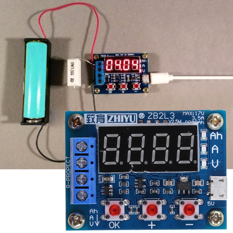 Лучшая цена ZB2L3 литий-ионный свинцово-кислотный измеритель емкости ...