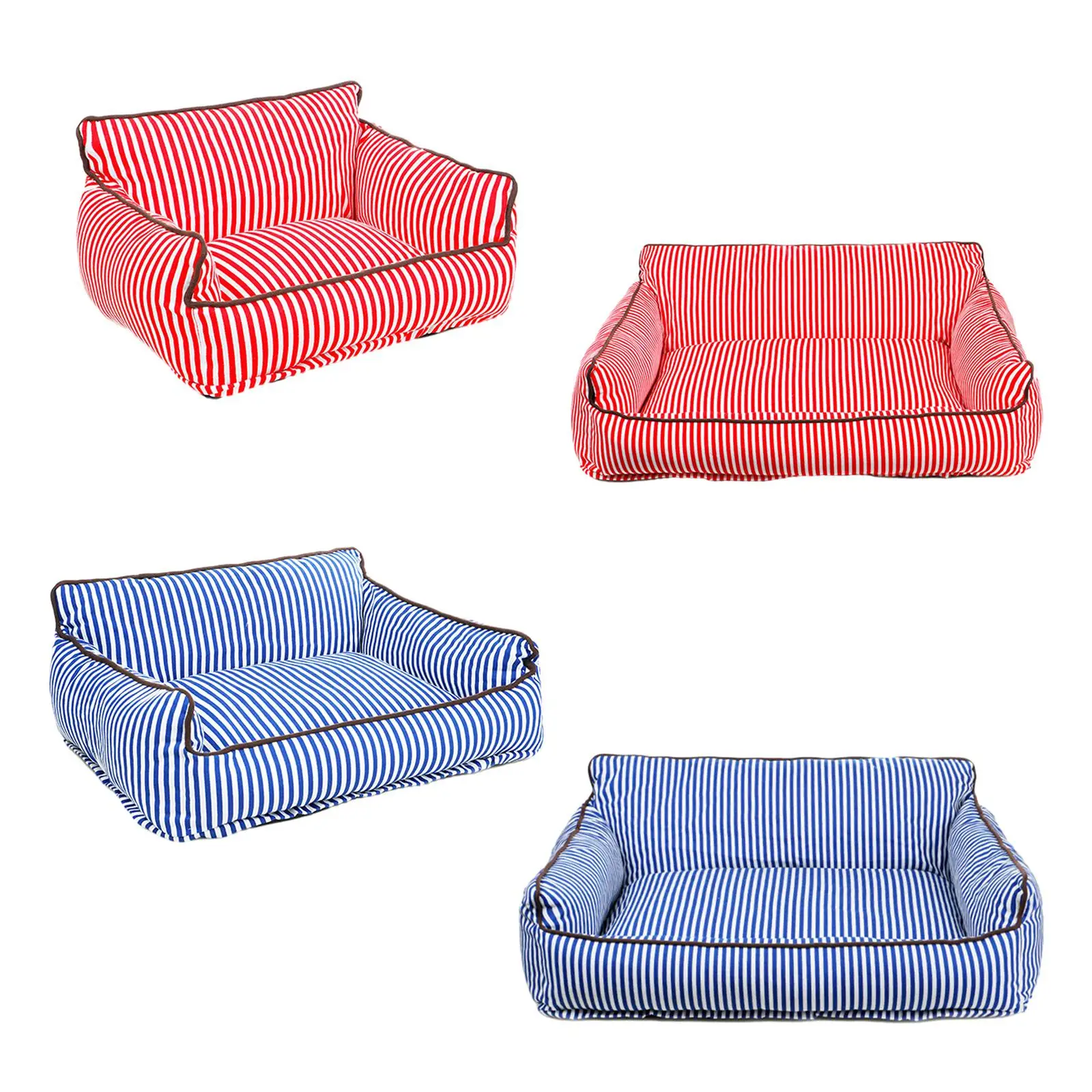 Cat Sofa Bed Dog Bed Puppy Nonslip Bottom with Zipper Indoor Cats Nest Pet Couch