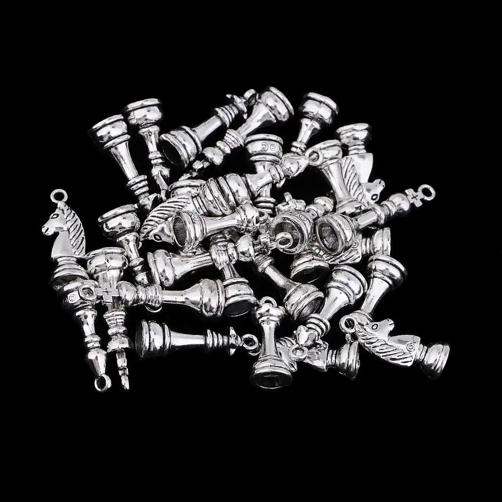 30x Alloy Draughts Pendents Charms for Jewelry Ear Rings Findings Ornaments
