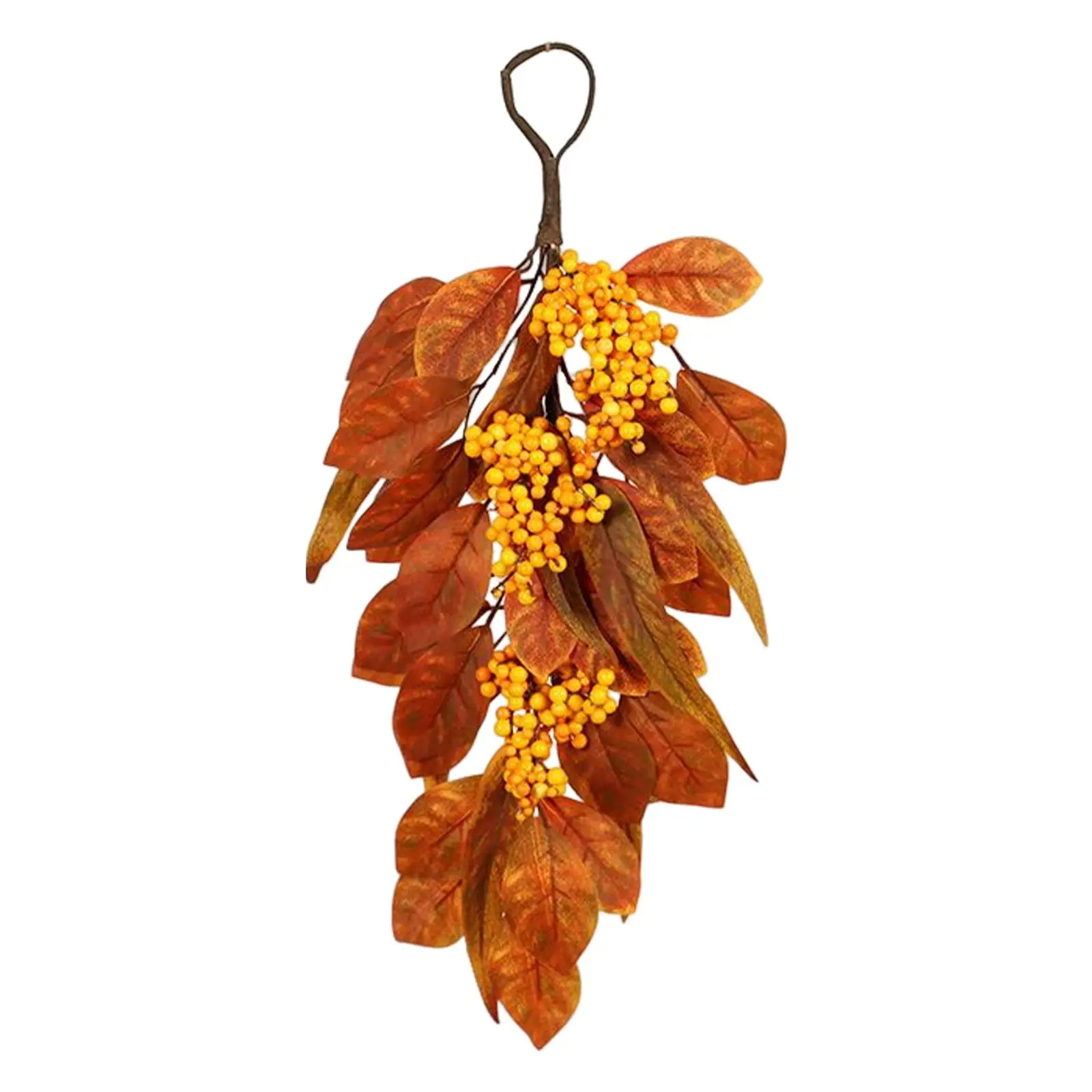 Artificial Wall Hanging Leaves Fall Wreath Thanksgiving with Hook Home Garland for Easter Festival Outdoor Indoor Yard Backdrop