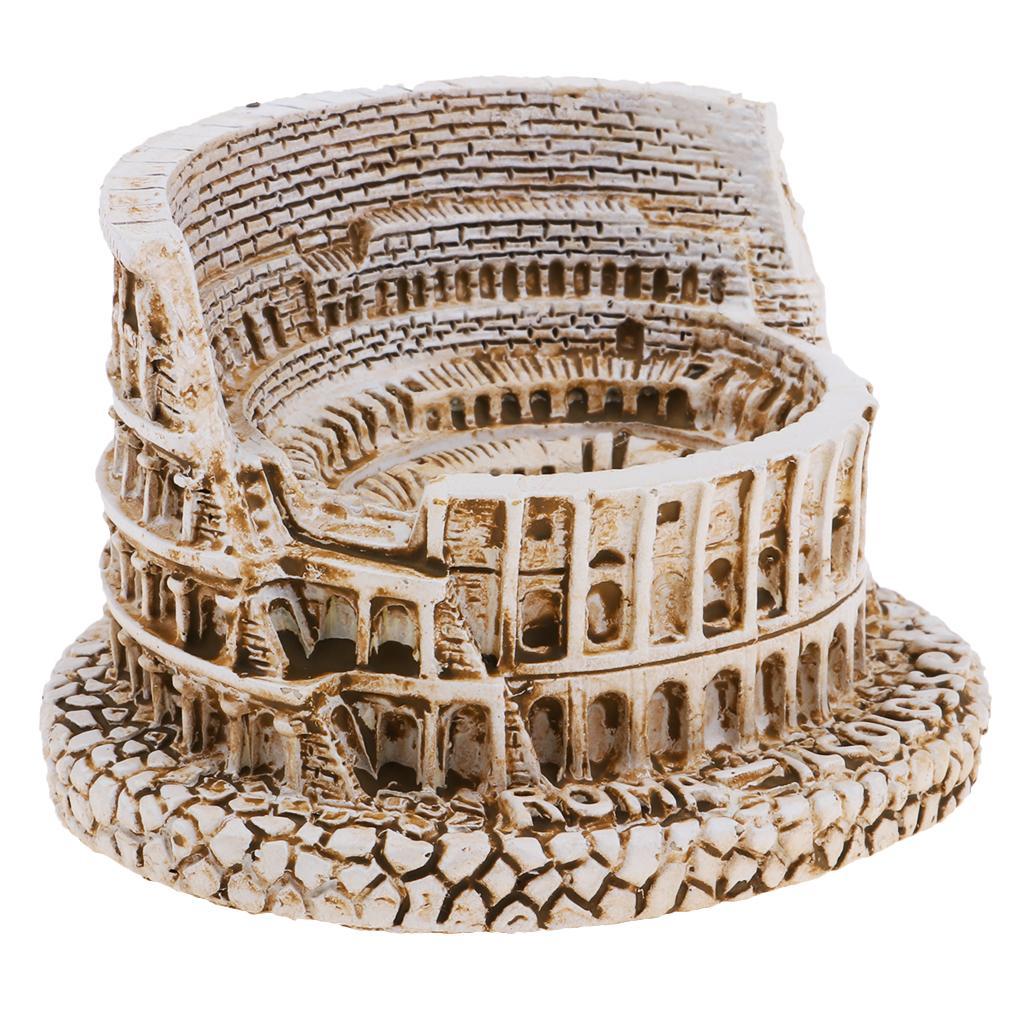 Roman Colosseum Resin Figurine Souvenir Decorative Object 6.8 x 3.6 x 3