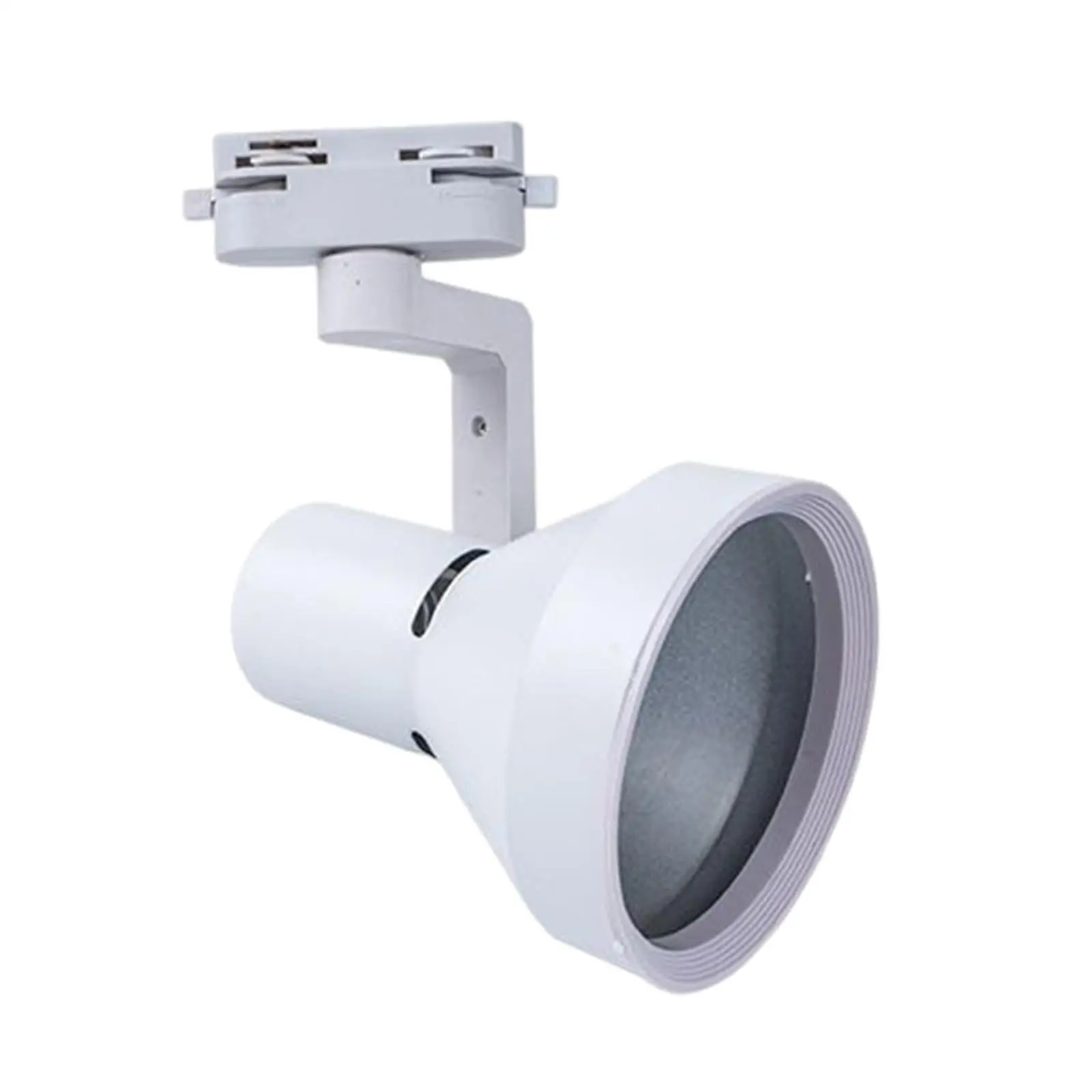 Par30 LED Track Light Shade Cover Bracket E27 Threaded White for Hotel Supermarket and Office Accessory Painted Surface Durable