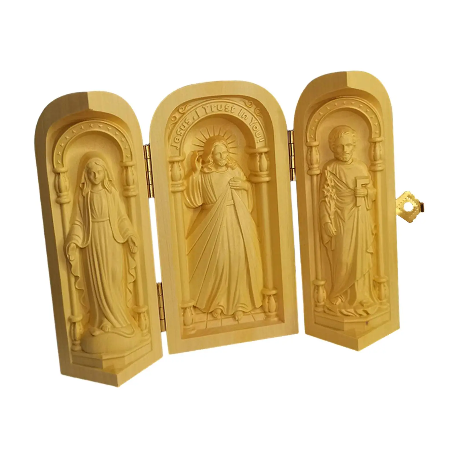 Ornaments Statues Small Catholic Cardinal Religious Decor Catholic Relics Crafts for Shelf Home Desktop Living Room Gift