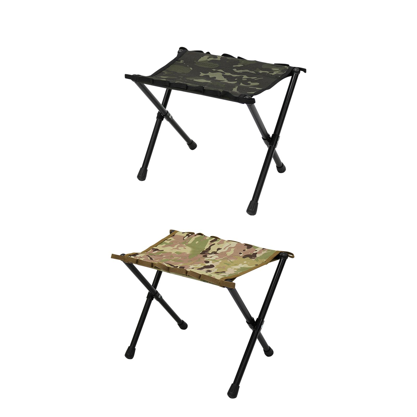 Folding Stool Camping Outdoor Adults Foldable Footstool Fishing Chairs Saddle Chair for Backpacking Beach Walking Garden Picnic