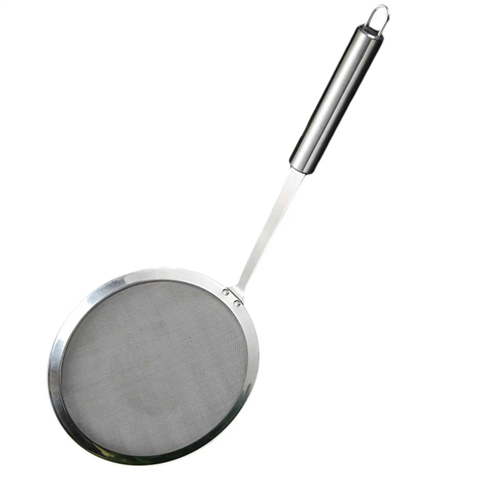 Stainless Steel Skimmer Spoon Kitchen Cooking Tool Fine Mesh Food Strainer Oil Filter for Grease Cooking Frying Gravy Baking