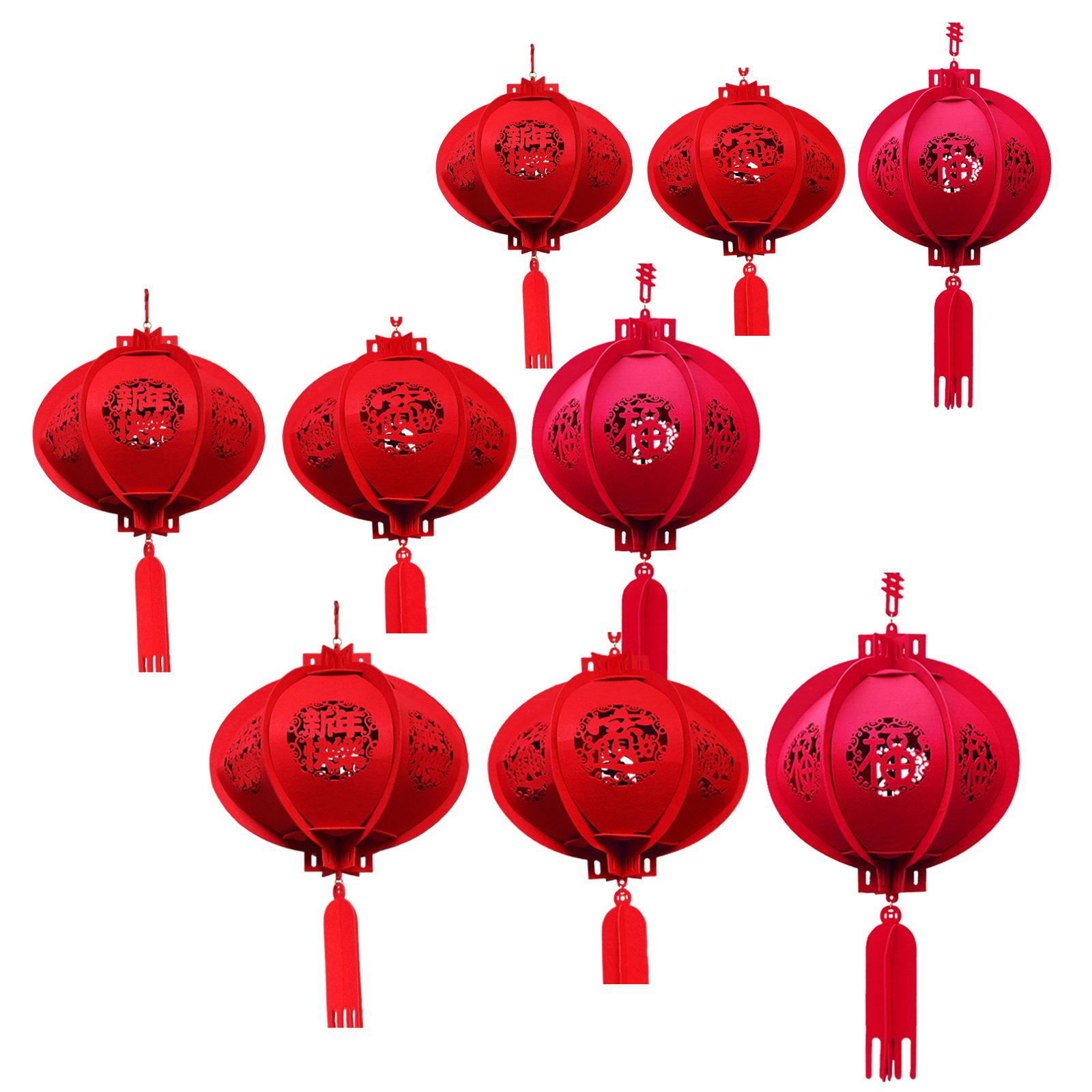 Chinese Festival Celebration Lantern Chinese Lucky Red Fu Lantern