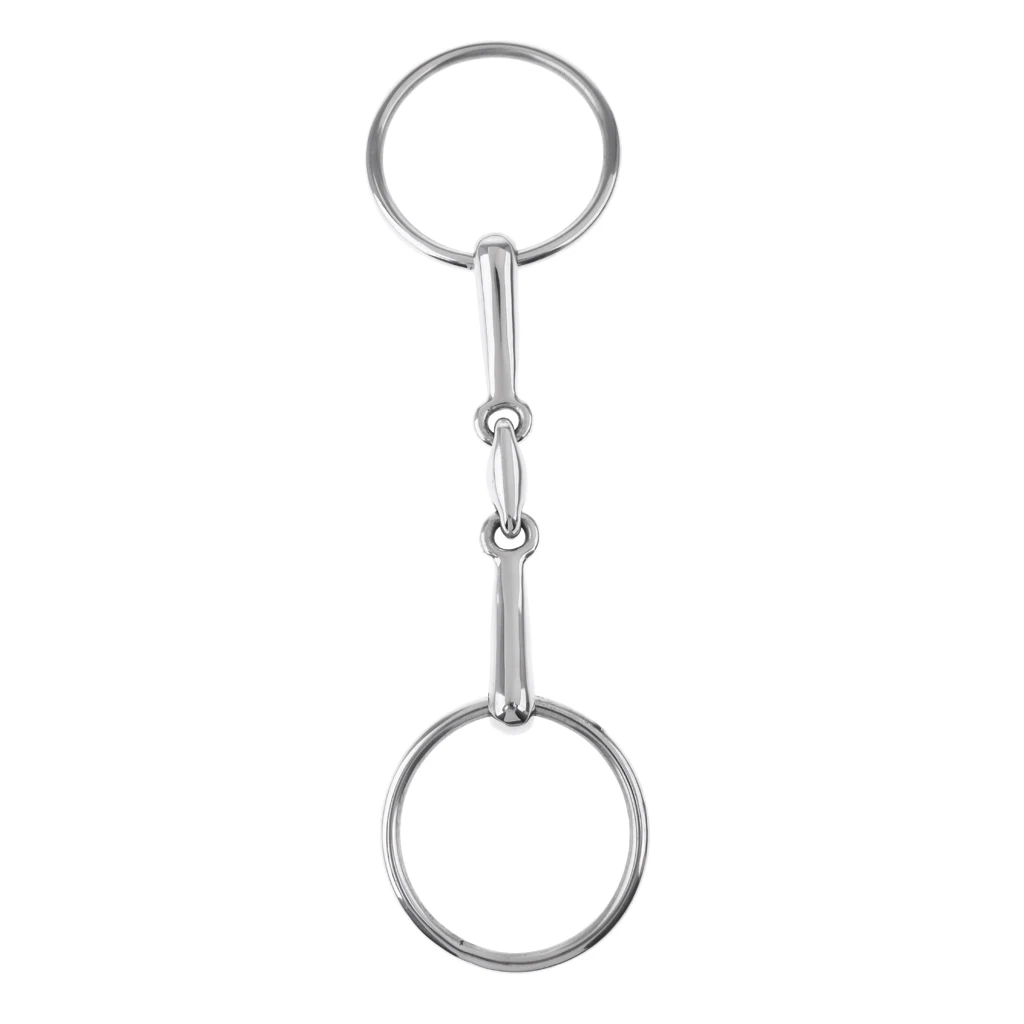 Stainless Steel Mouth Bit / SNAFFLE BIT Horse - 5 inch, 13 mm, 5`` Western / English