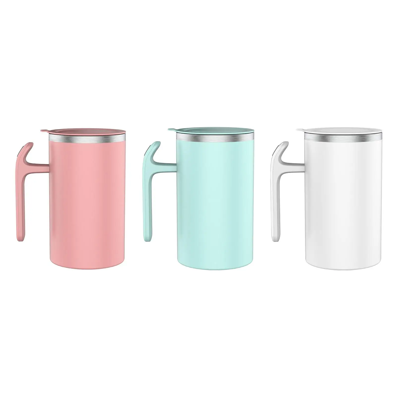 Milk Juice Coffee Cup Multipurpose Stainless Steel Beverage Self Mixing Coffee Mug for Bedroom Hiking Car Backpacking Travel