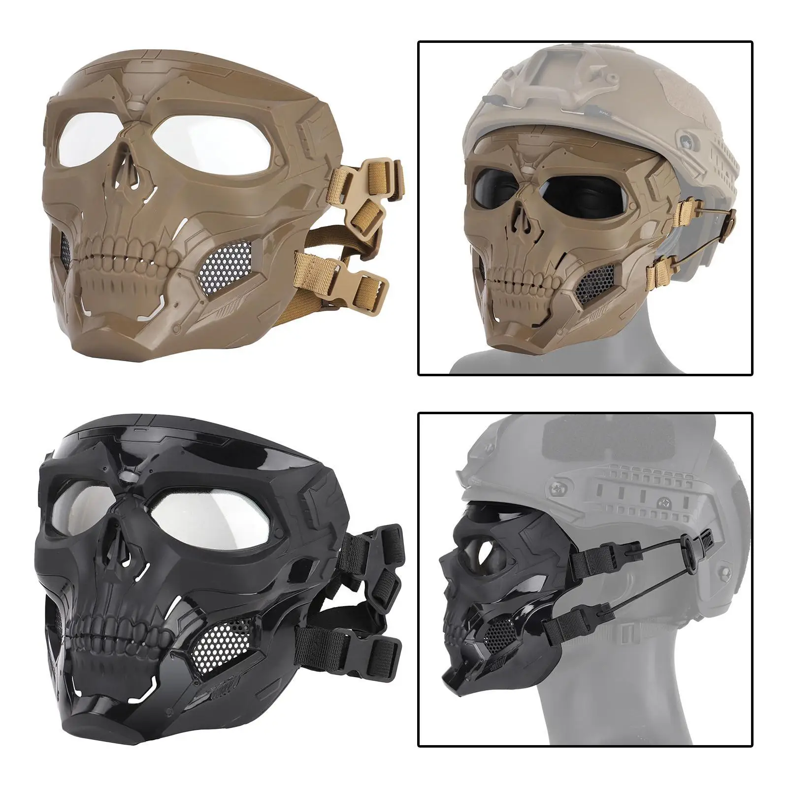 Skull  Eye  for  Cosplay War Game Costume Party Outdoor Activity