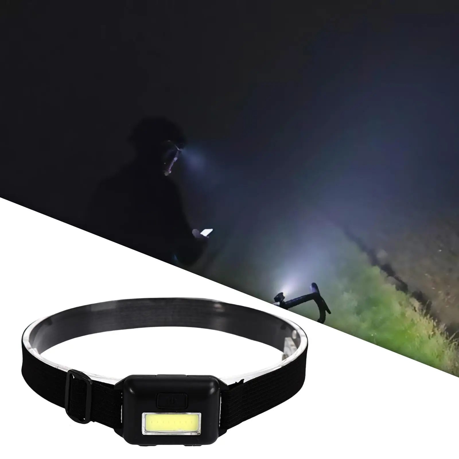 Small LED Headlamp flashlights Waterproof Torch Lamp Bright Adjustable Headband Light for Rock Climbing Nighttime Walking