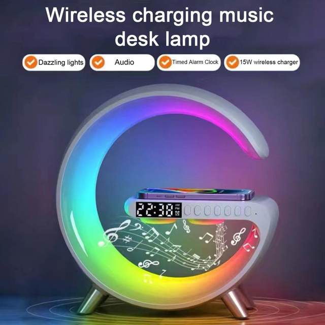 Mini Digital G Lamp, Multifunctional Wireless Charger Stand Alarm Cloc –  Yahan Sab Behtar Hai!