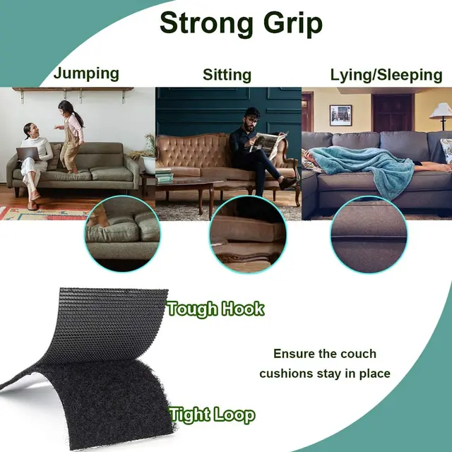 Couch Cushion Grip Tape Keep Couch Cushions From Sliding - Temu