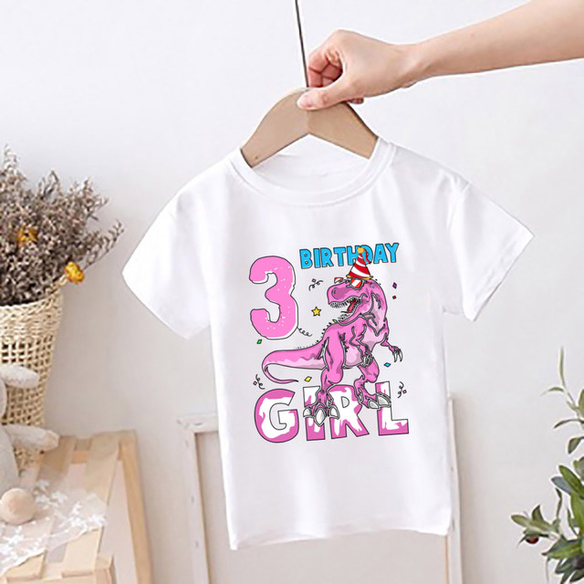 Joyeux anniversaire Garçon Dino Dinosaur 7 Idée cadeau' T-shirt Enfant