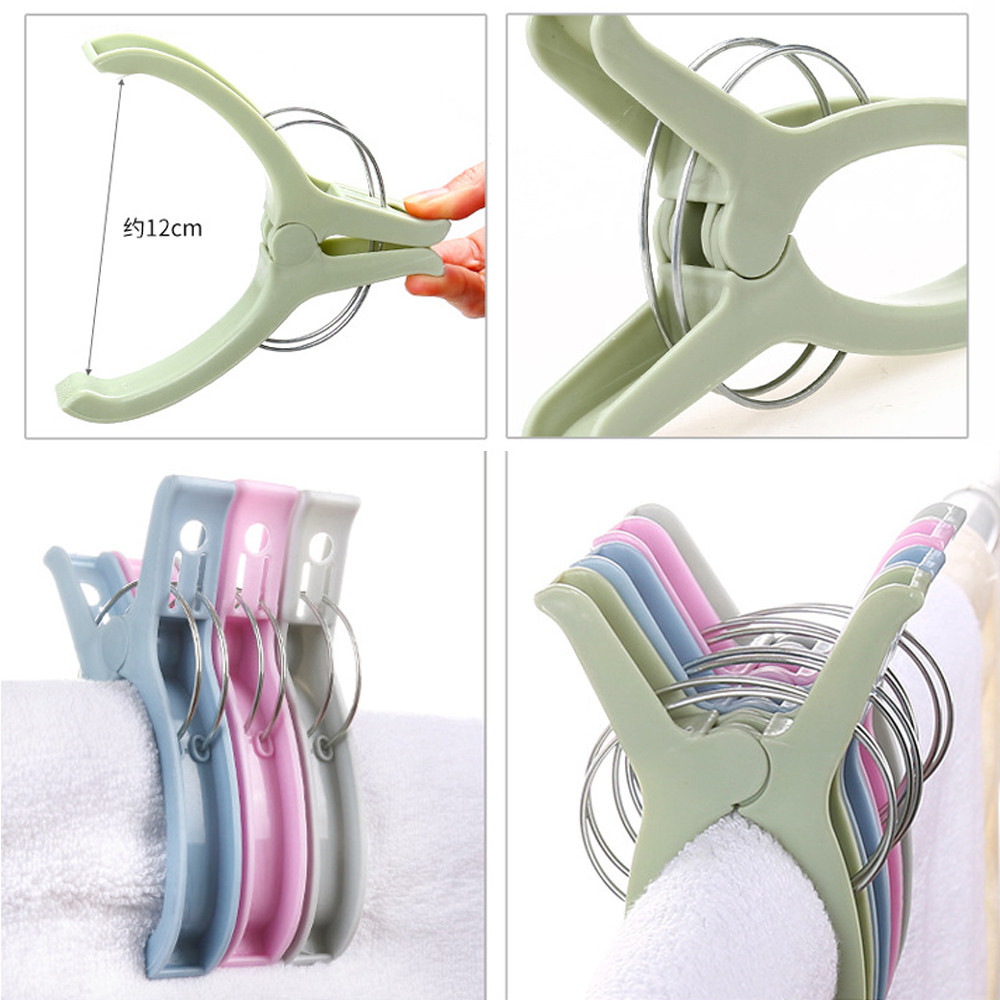 24 Pinces En Acier Inoxydable Pour Serviettes - Grande Taille, Résistantes Vent - Plage, Piscine, Séchage Linge