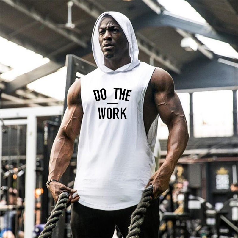 Sudadera Con Capucha Sin Mangas Para Hombre - Gym, Deporte, Running - Con Bolsillos - Mezcla Poliéster Y Elastano