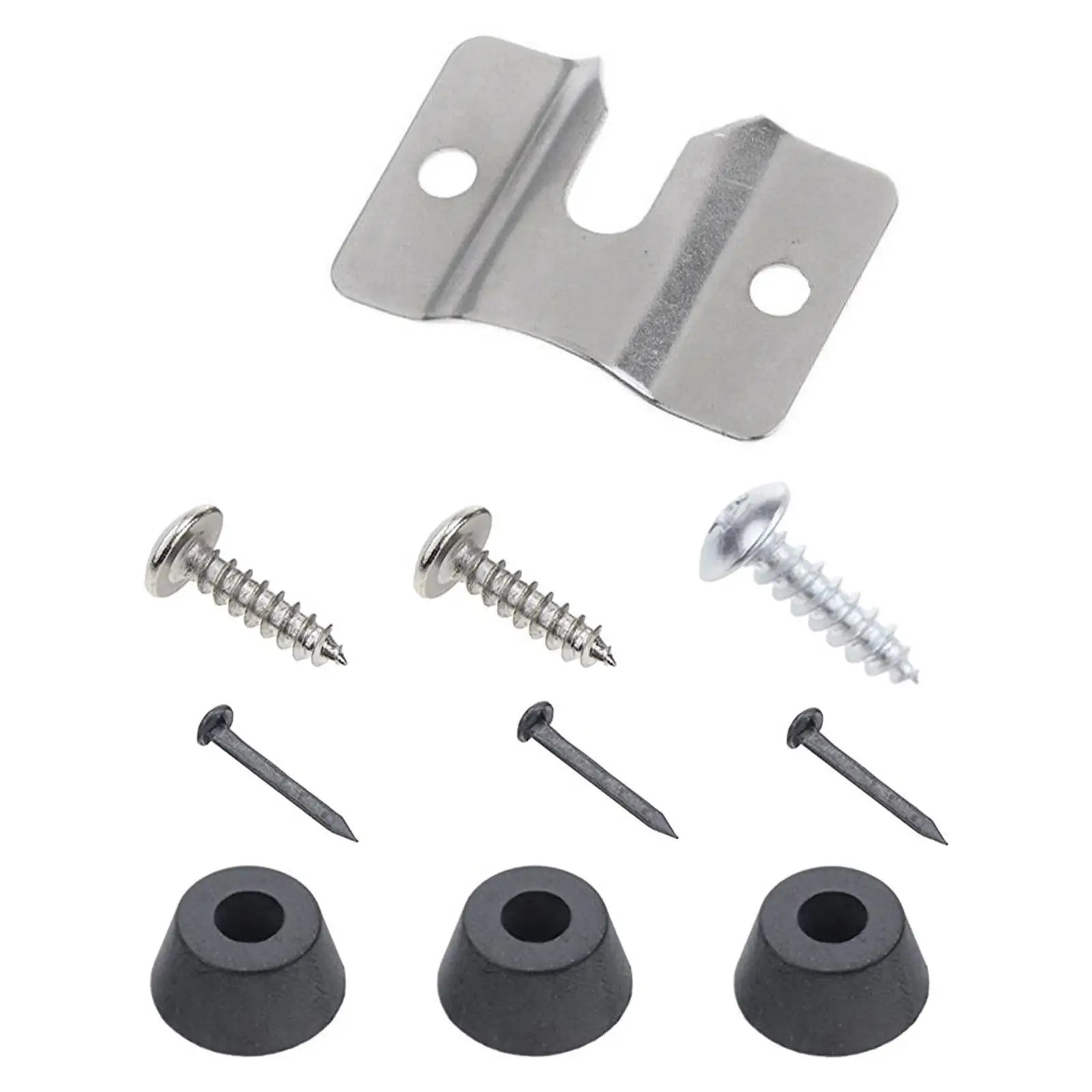  Board Hanging Kit, Wall Mounting Bracket Stainless Steel Sturdy with 3Pcs Small Fine Nails  Boards Holder for  Replacement