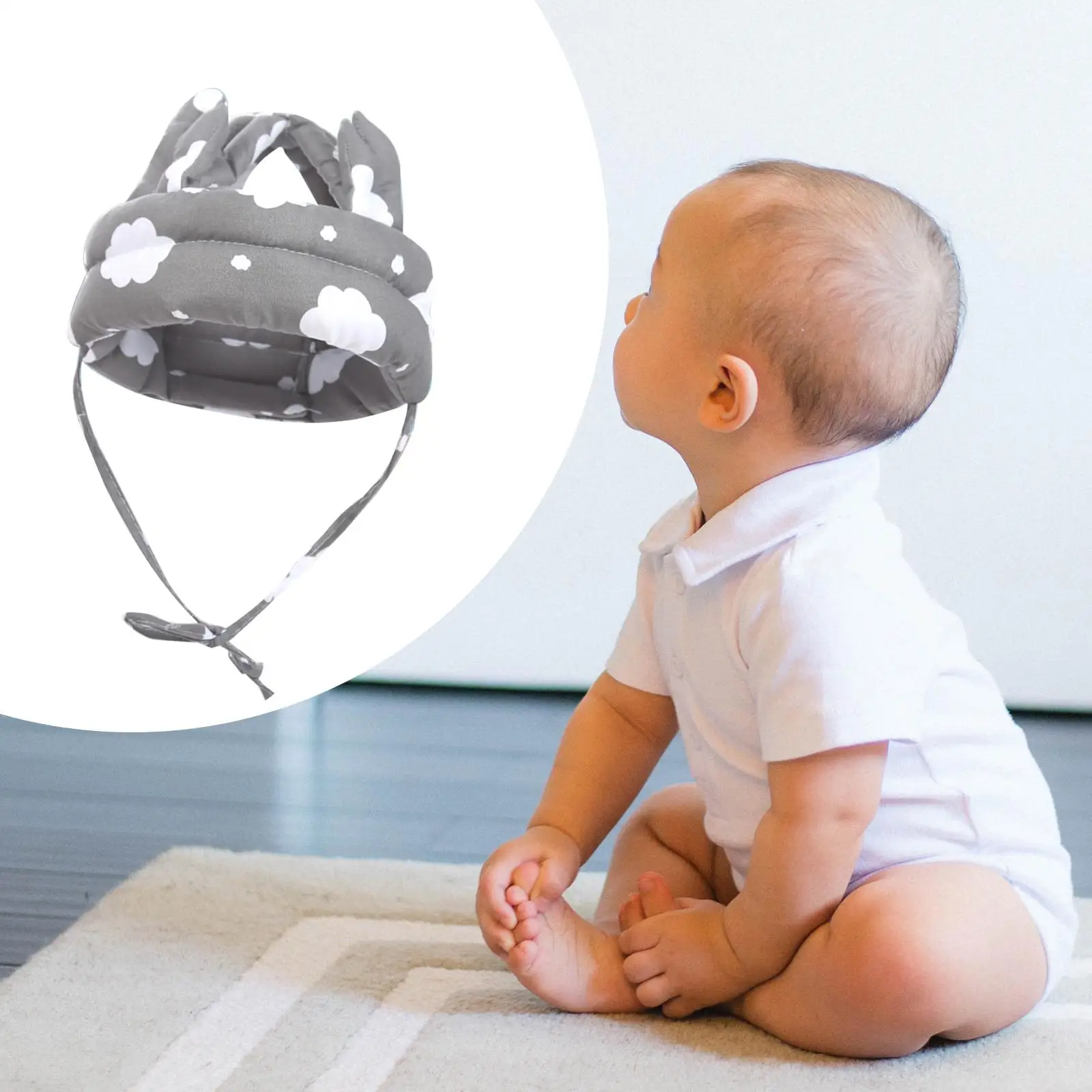 Baby Hat Head Protector Cushion Crawling Safety Children Toddler Head Cushion Caps