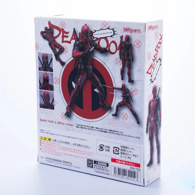 In Stock Bandai Genuine SHF Deadpool Marvel Little Cheap Anime Action Doll  Brinquedos Toy Model Gift - AliExpress