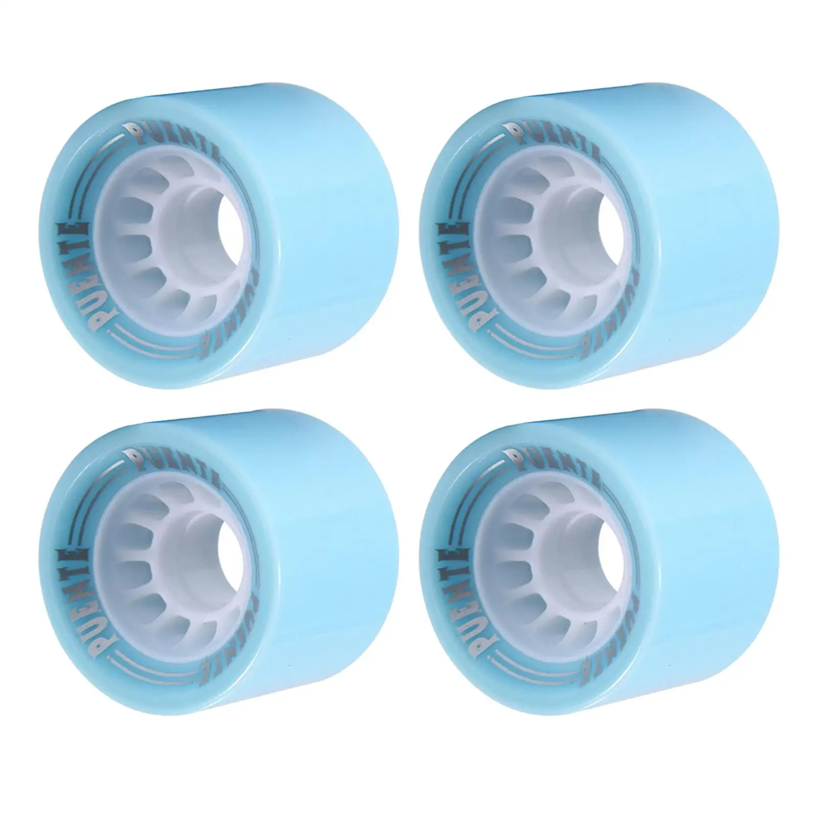 4 Pieces Longboard Skateboard Wheels 70x51mm Hardness  Cruising Wheel Bearings and Spacers Set   Board Replacements