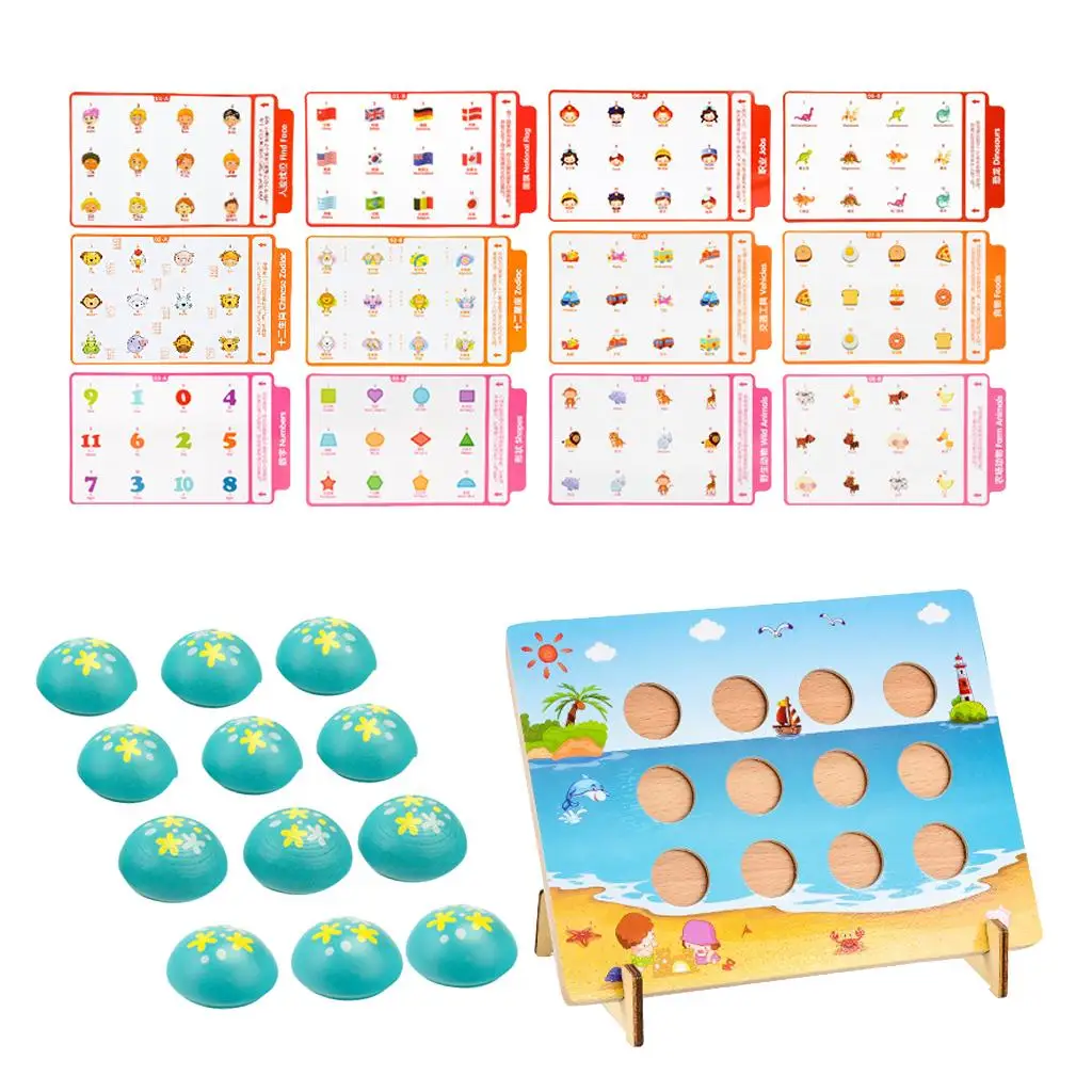 Memory Matching Game With 10 Sheets Memory Matching Cards Educational Toys