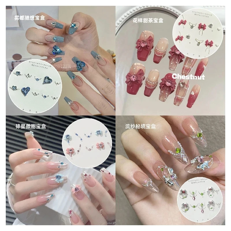 Best of Mixed Styles Rhinestone Glass 3D Nail Art Decorations Parts Resin Cute Cartoon Aurora Bear Nail Charms Crystals Kawaii Accessory Reviews & Tips