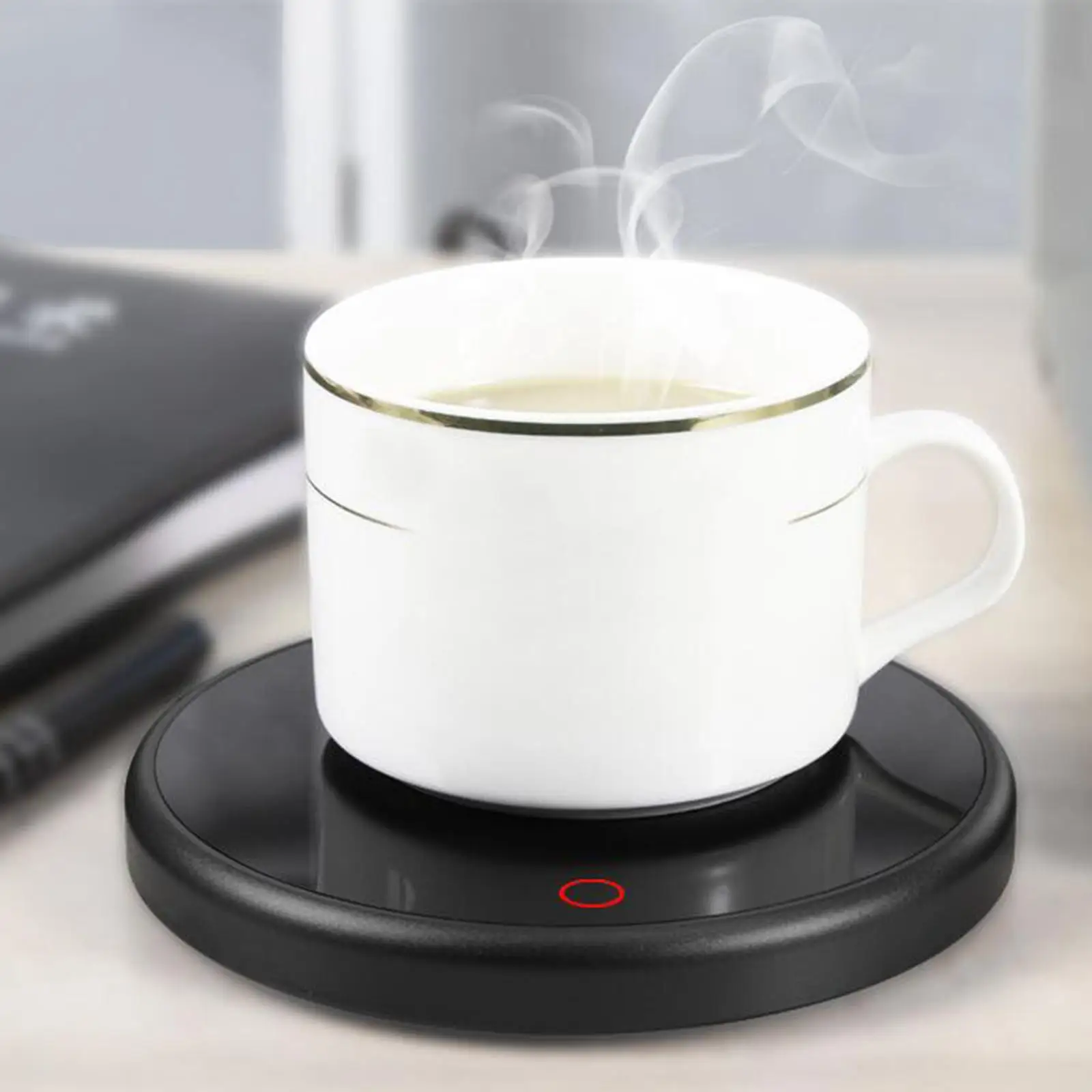 Wall Plug Coffee er Coaster Hot Tea Makers Constant Temperature 55°C Round Cushion Beverage Warmer for Office Tea