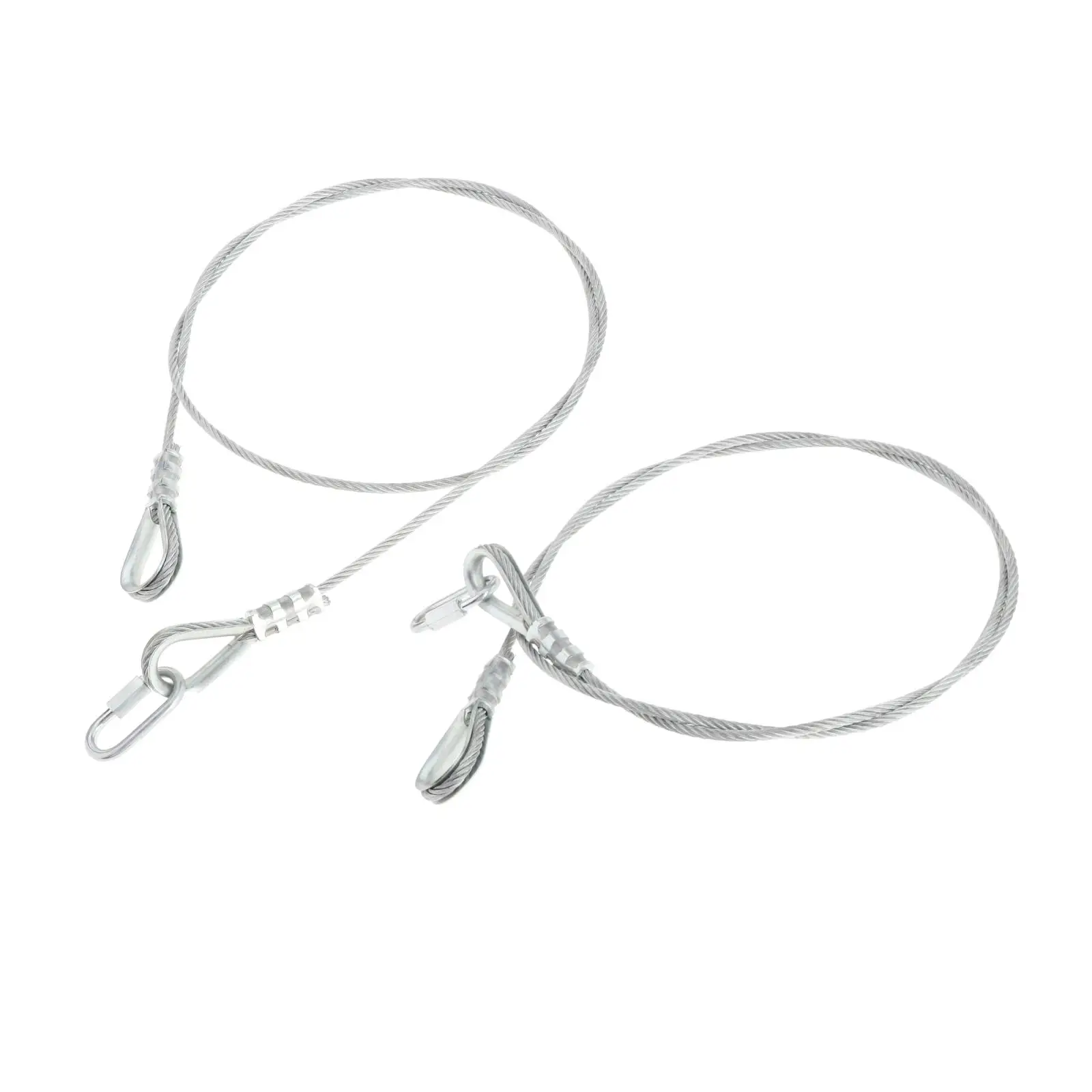 2 Pcs Replacement Cables 15 Minute Install For Gorilla Lift With EZ Spring Clips Stainless Steel