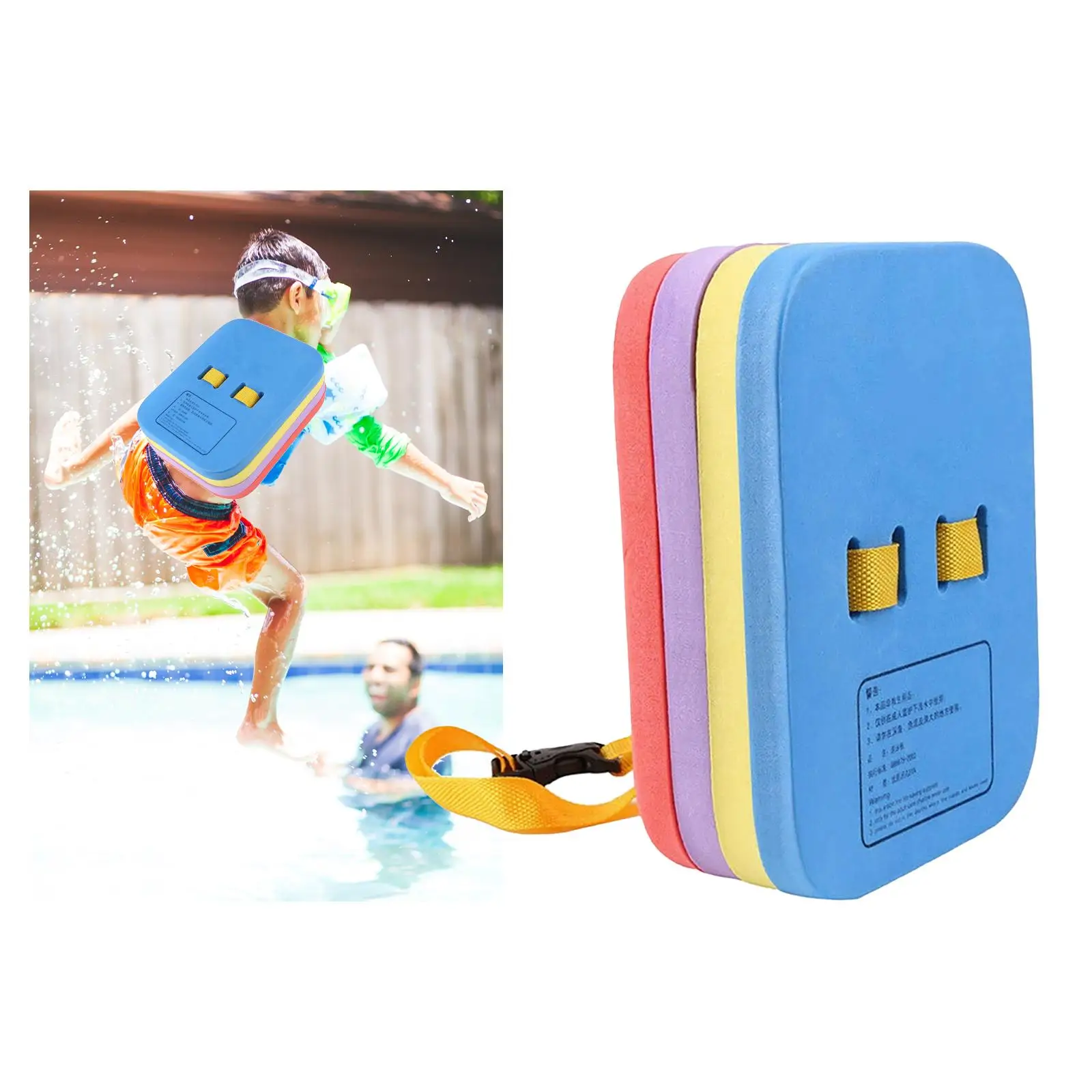 Back Float Safety Swim Trainer Waterproof Float Swimming Bubble Belt for Children Swimming Beginners Toddlers Kids Adults