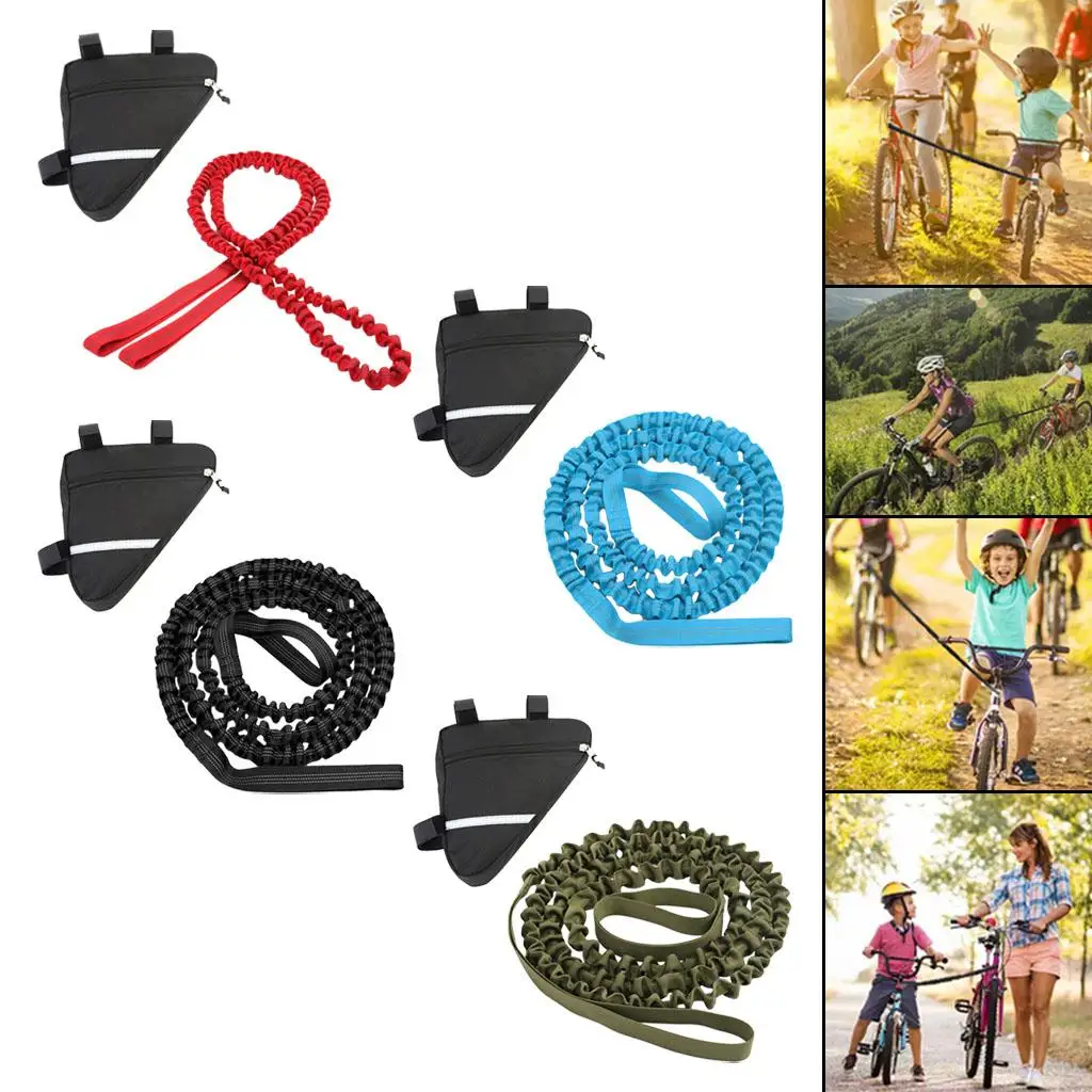 Tow Rope,  Ropes with Buckles, Stretches Up to 14.76ft, Stretchy  Rope Pull for Kids Bike, Rope