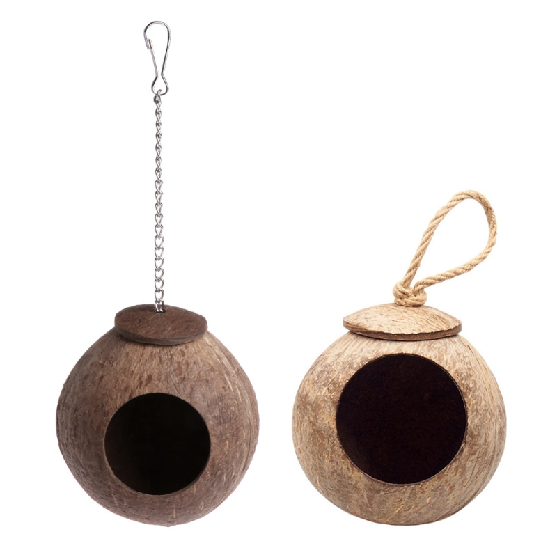 Title 9, Natural Coconut for shell Bird Nest House Cage...