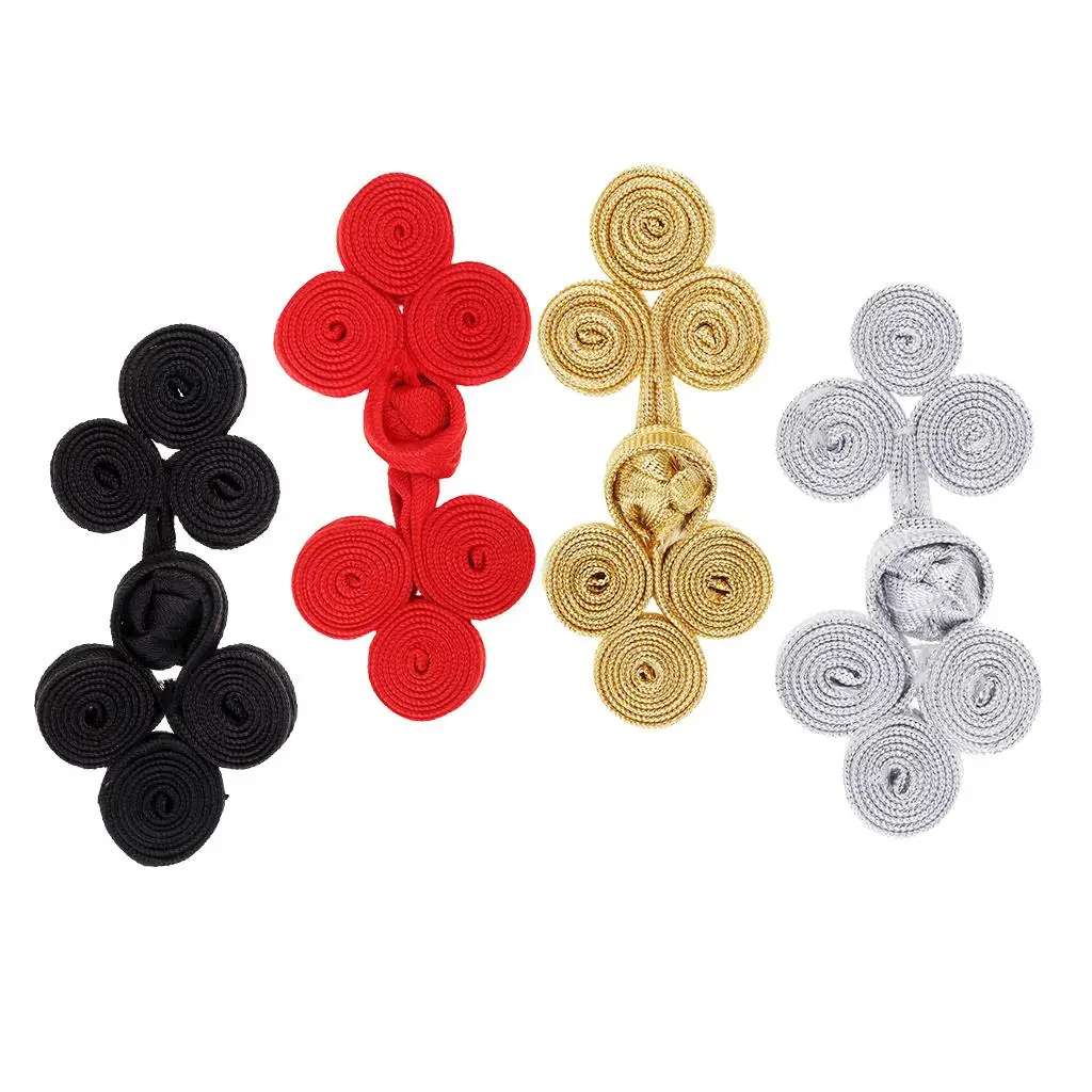 10 Sets Assorted Color Chinese  Closure Buttons Fastener for DIY Sewing Casual Coats Cheongsam Wear